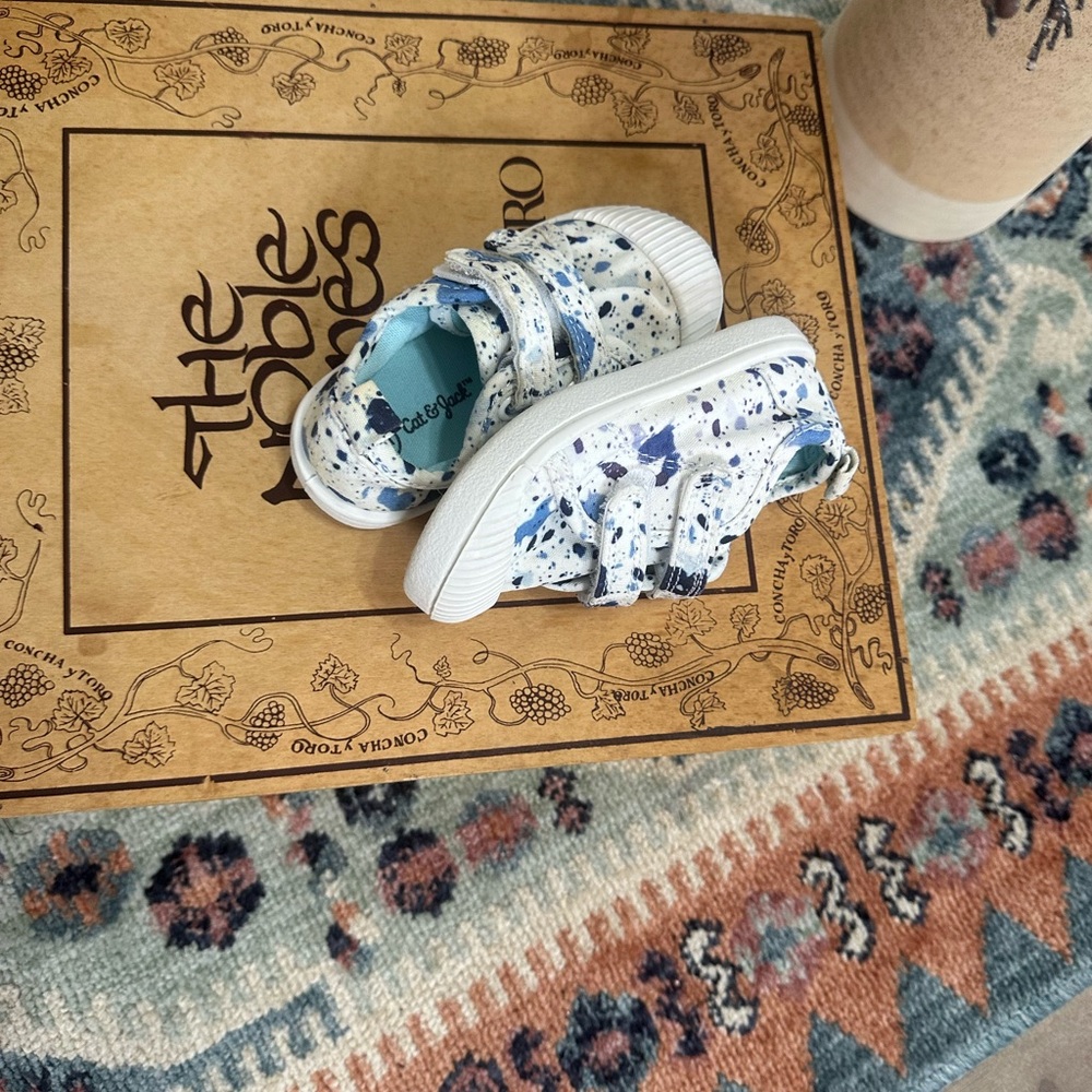 Cat & Jack Toddler Parker Sneaker Blue Size Stylish Kids Sneakers - Blue White - Picture 13 of 13